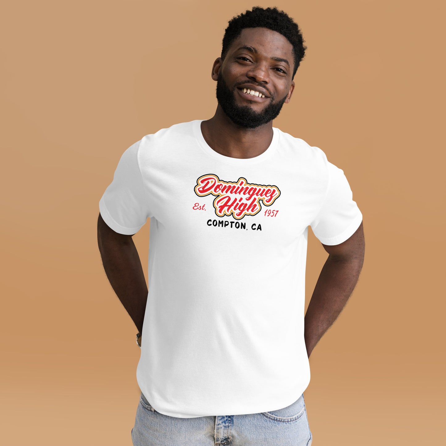 Dominguez High Est. 1957 White Unisex T-Shirt