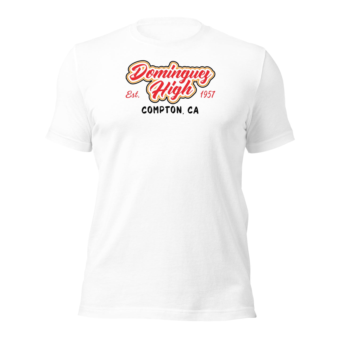 Dominguez High Est. 1957 White Unisex T-Shirt